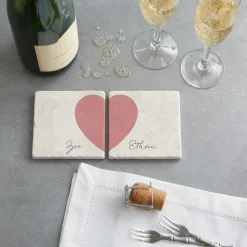 You Complete Me Marble Coaster Set