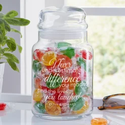 You Made A Difference Glass Treat Jar