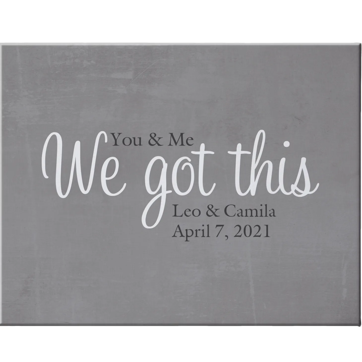 You & Me Canvas