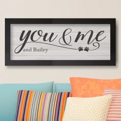 You & Me Pet Canvas