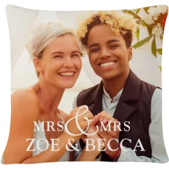 You & Me Wedding Photo Pillow