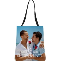 You & Me Wedding Photo Tote