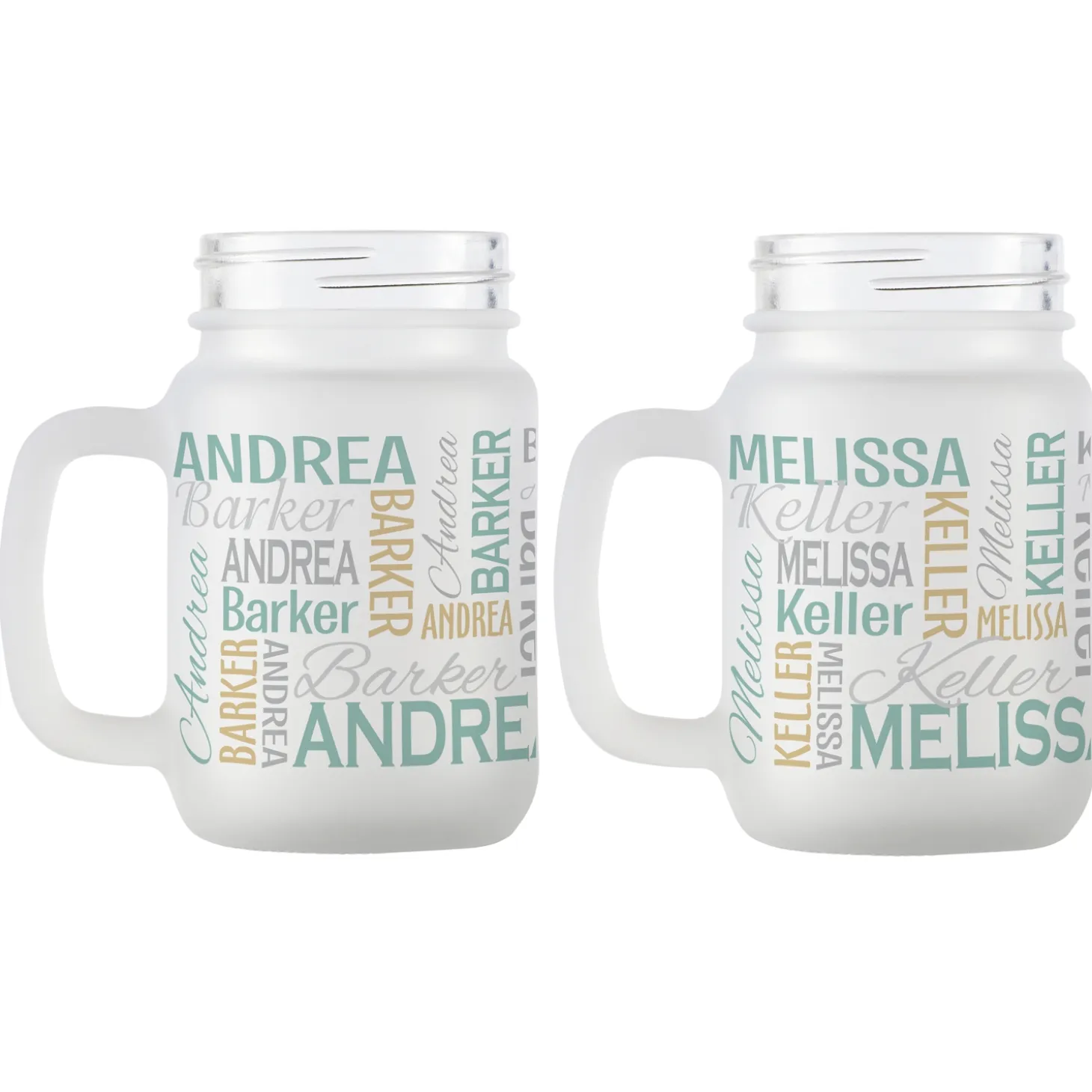 You Name It! Signature Frosted Mason Jar