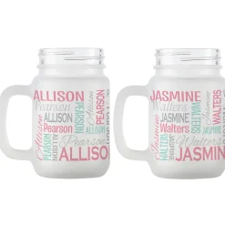 You Name It! Signature Frosted Mason Jar