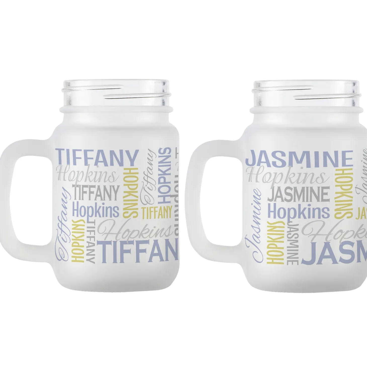 You Name It! Signature Frosted Mason Jar