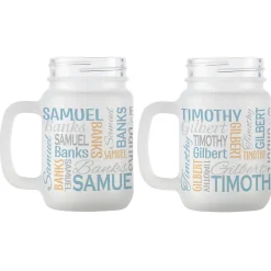 You Name It! Signature Frosted Mason Jar