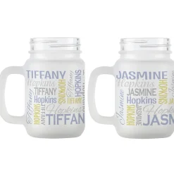 You Name It! Signature Frosted Mason Jar