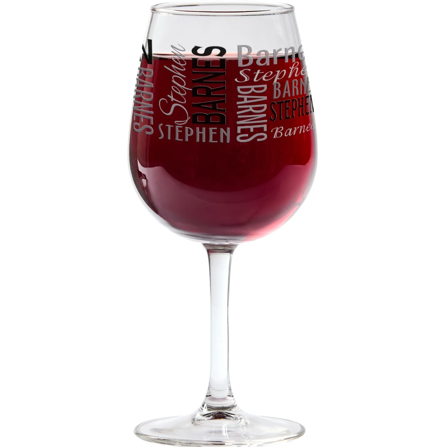 You Name It! Signature Wine Glass