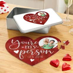 You're My Person Heart Photo Puzzle & Tin
