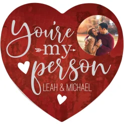 You're My Person Photo Wood Heart