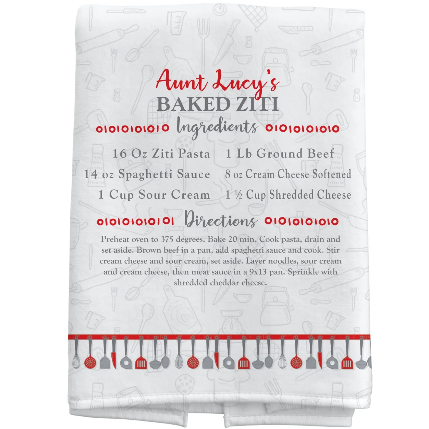 Your Family Recipe Kitchen Towel