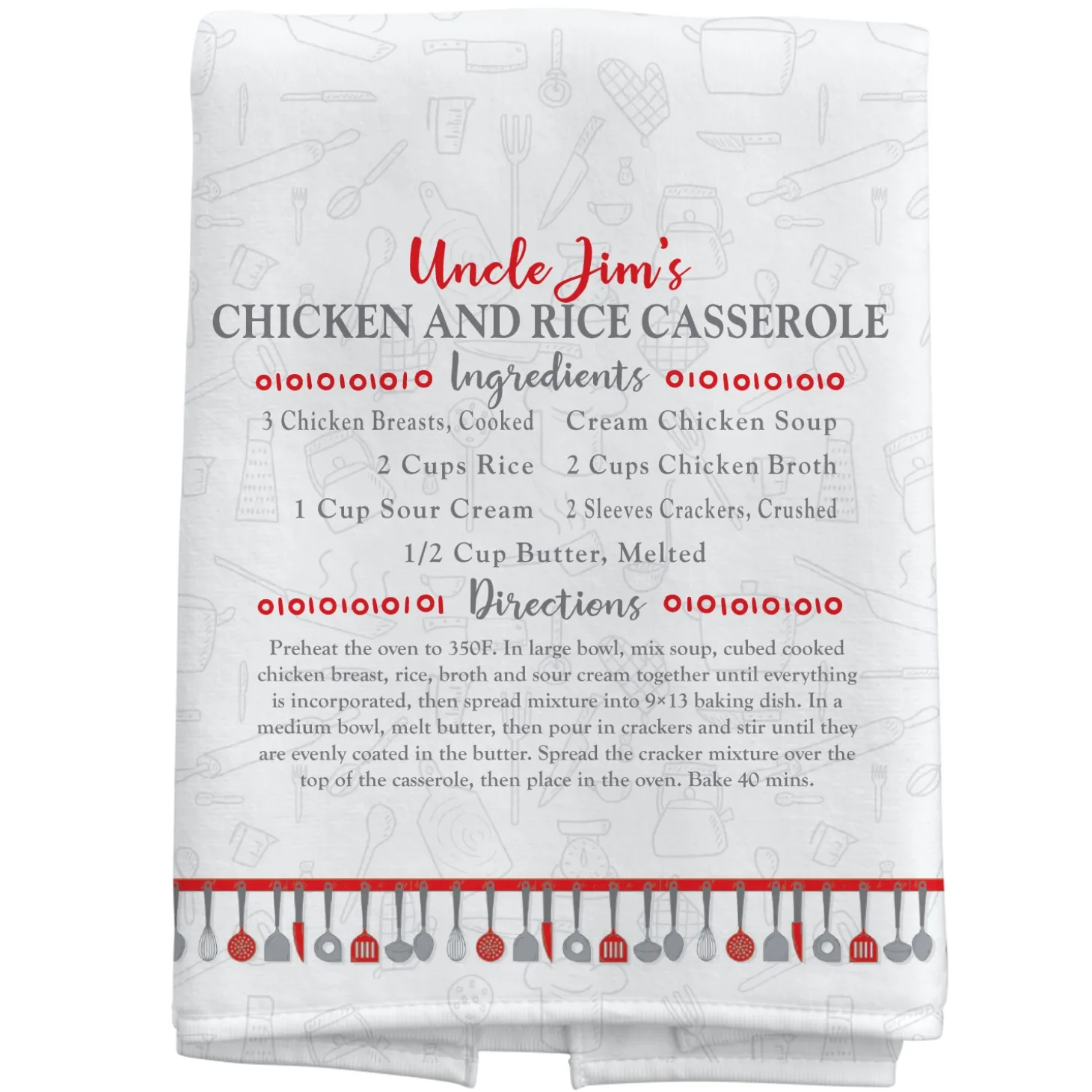 Your Family Recipe Kitchen Towel