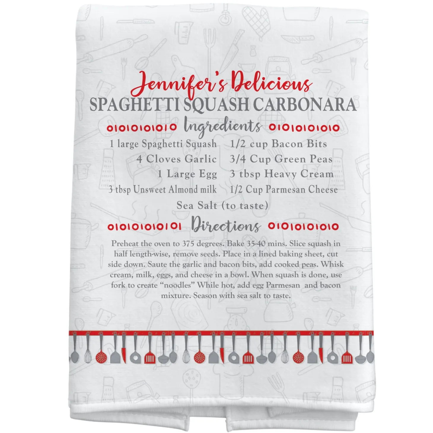 Your Family Recipe Kitchen Towel