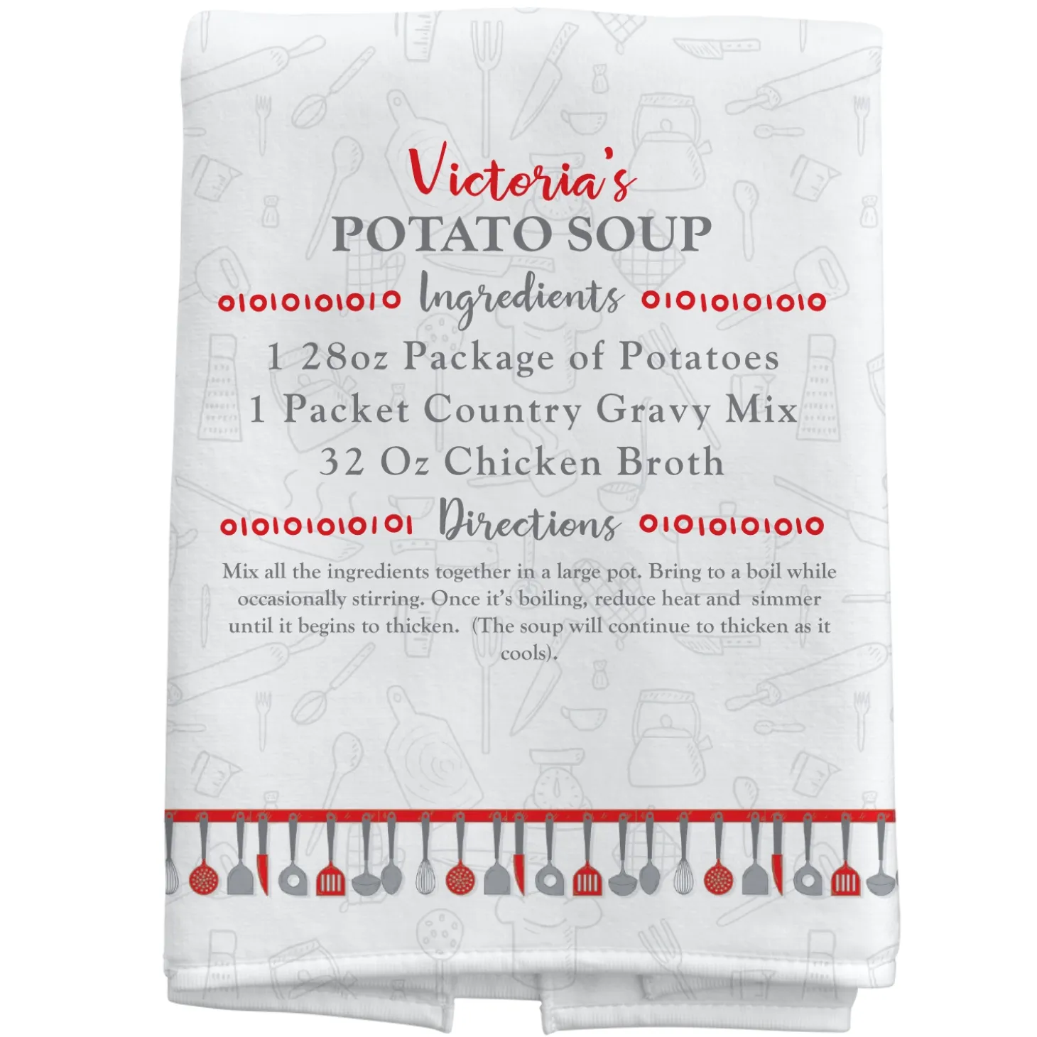 Your Family Recipe Kitchen Towel
