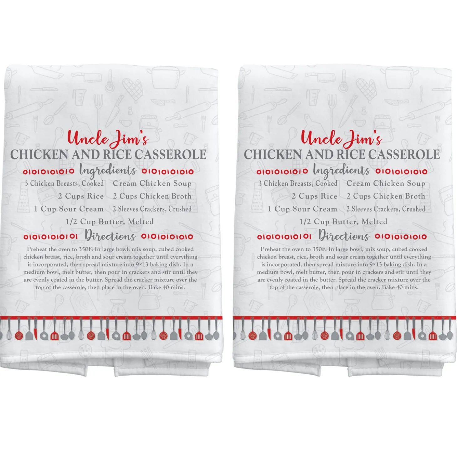 Your Family Recipe Kitchen Towel