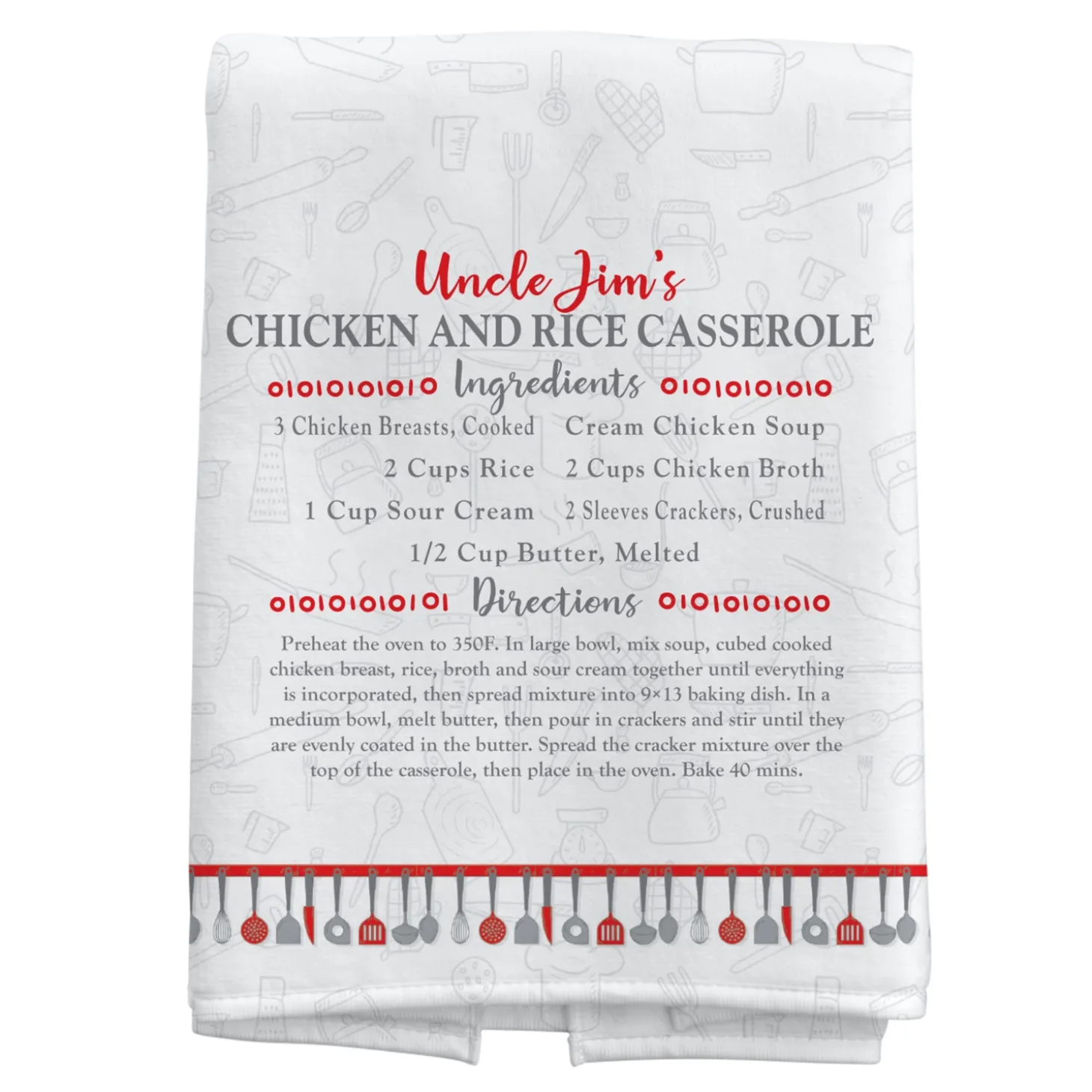 Your Family Recipe Kitchen Towel