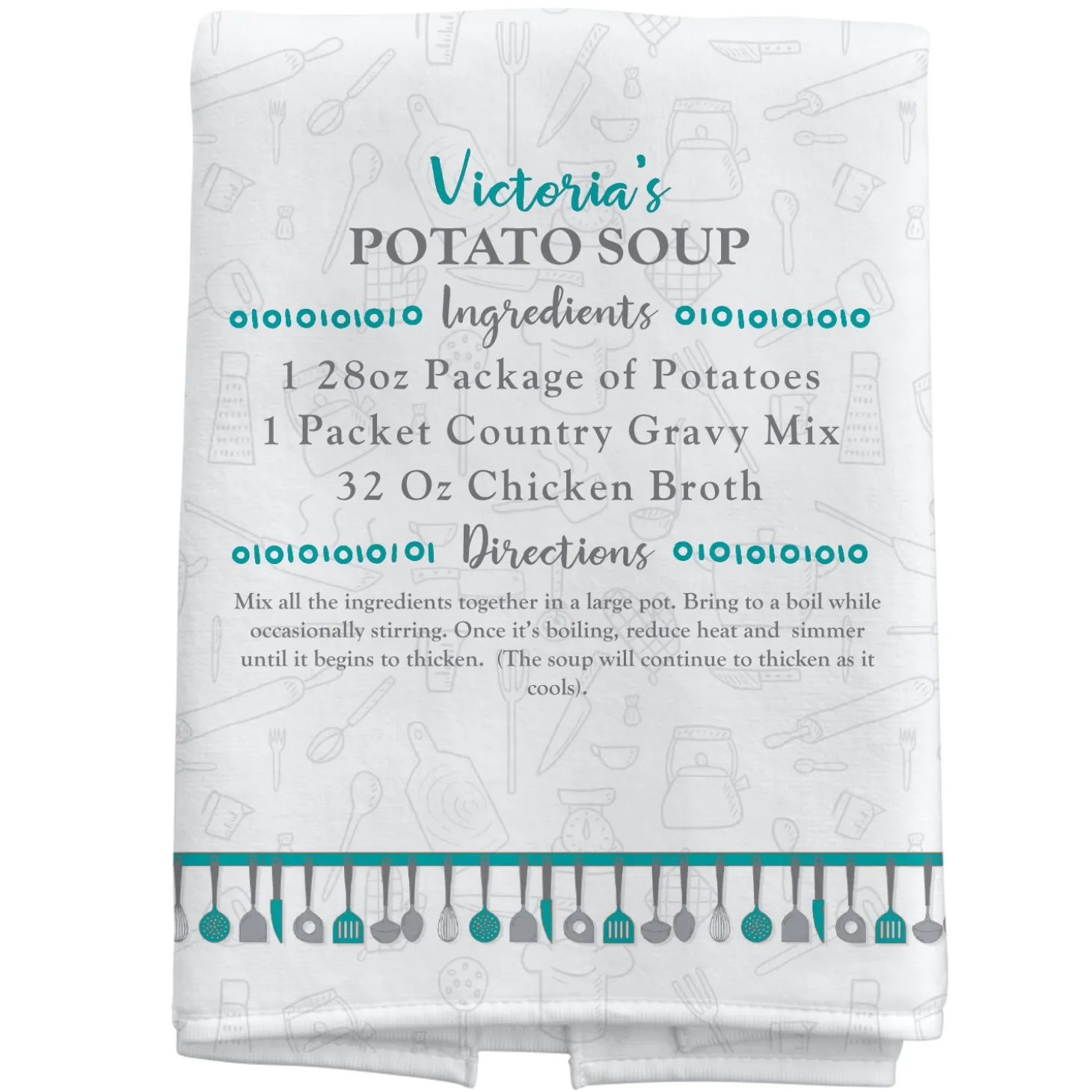 Your Family Recipe Kitchen Towel