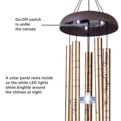 Your Light Shines Bright Solar 29 inch Wind Chime