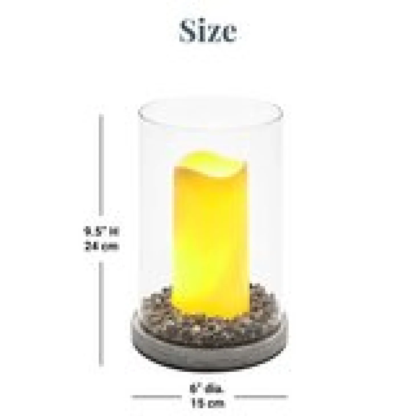 Your Light Shines Hurricane LED Candle