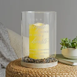 Your Light Shines Hurricane LED Candle