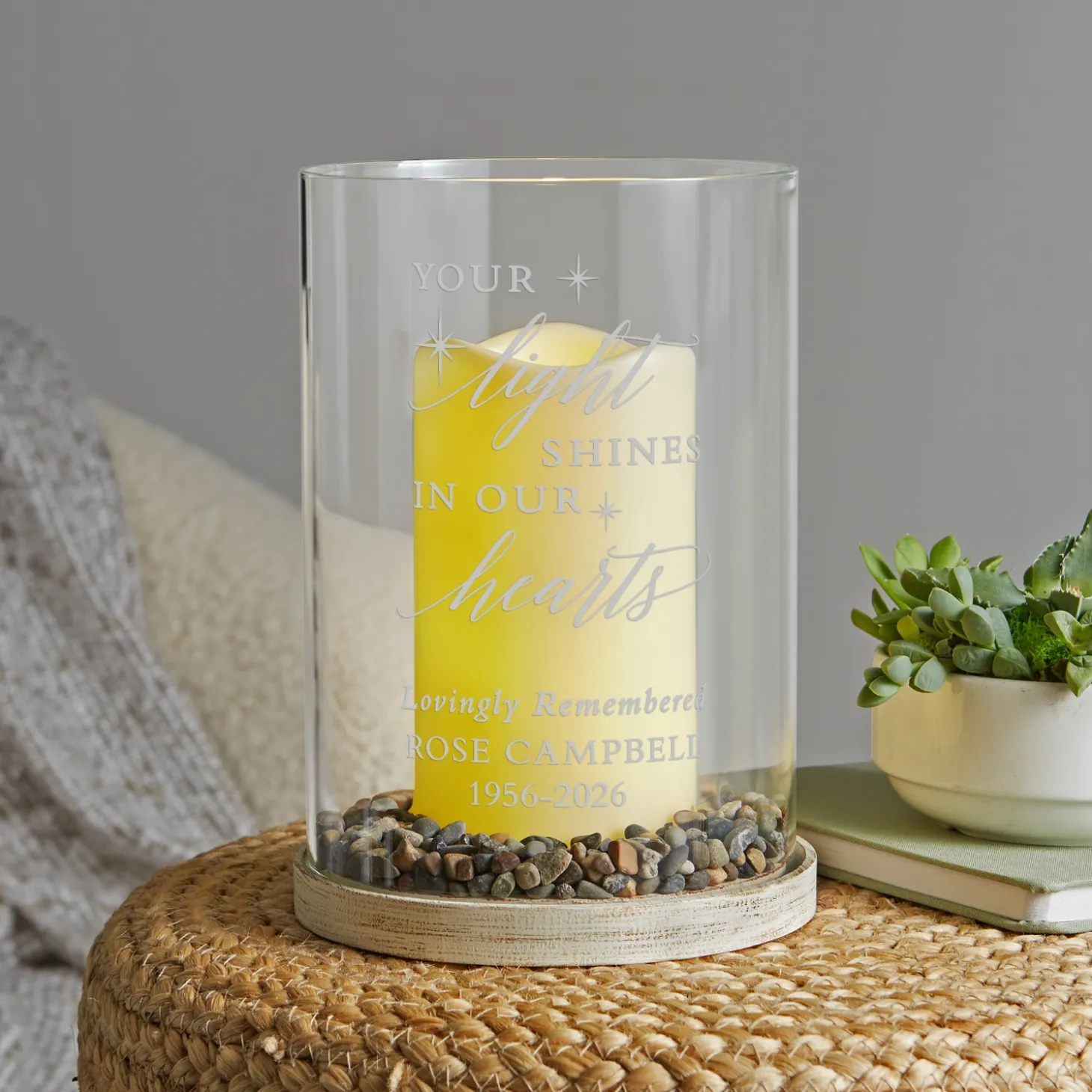 Your Light Shines Hurricane LED Candle