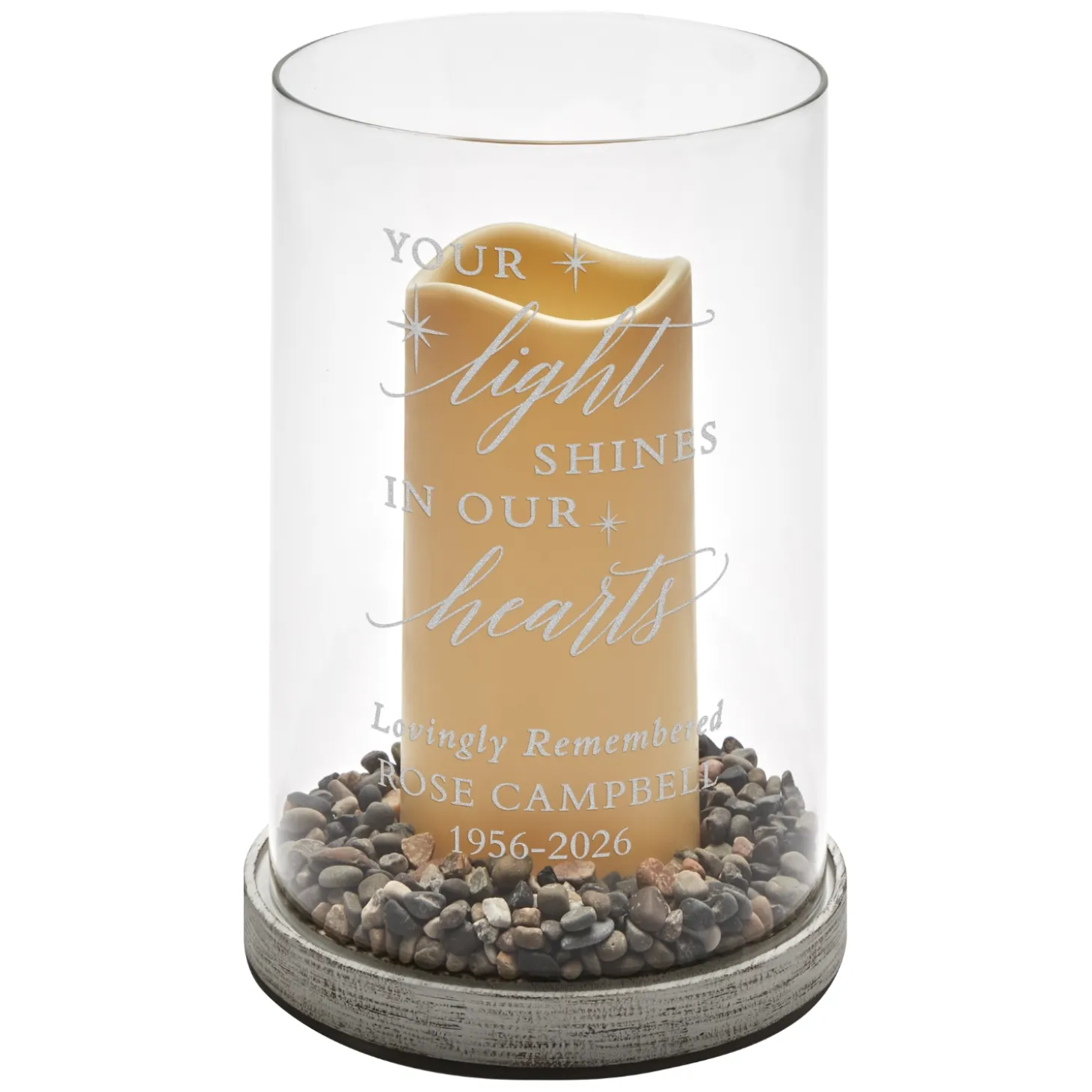 Your Light Shines Hurricane LED Candle