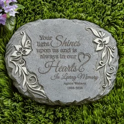 Your Light Shines Memorial Garden Stone