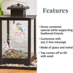 Your Wings Were Ready Memorial Bird Feeder