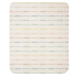 Zig Zag Name Quilted Baby Blanket