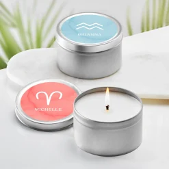 Zodiac Sign Canister Candle