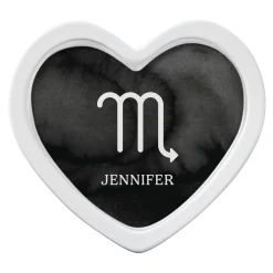 Zodiac Sign Heart Keepsake Box