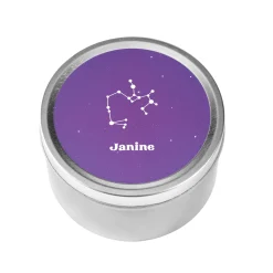 Zodiac Stars Canister Candle