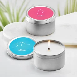 Zodiac Stars Canister Candle