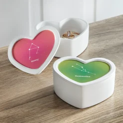 Zodiac Stars Heart Keepsake Box