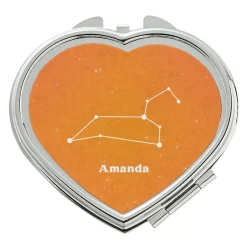 Zodiac Stars Heart Mirror