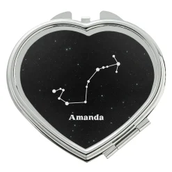 Zodiac Stars Heart Mirror