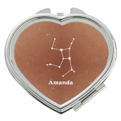 Zodiac Stars Heart Mirror