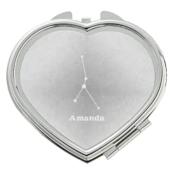 Zodiac Stars Heart Mirror