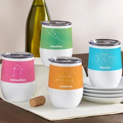 Zodiac Stars Insulated Wine Tumbler